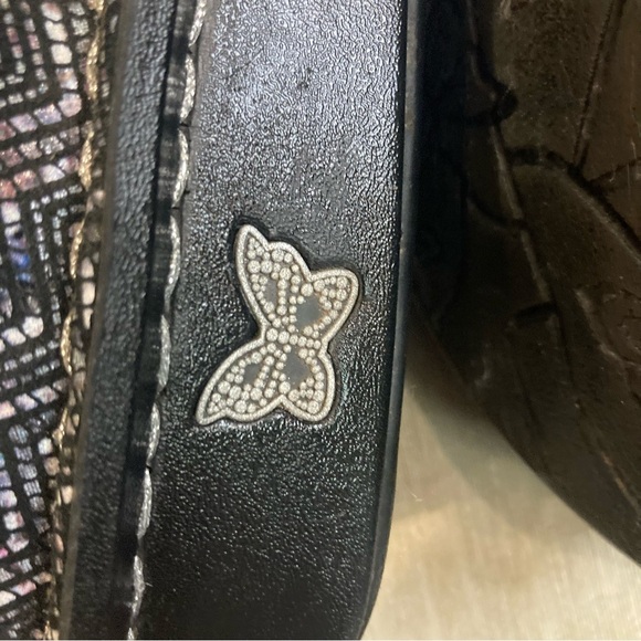 ALEGRIA Sz 39 Belle Mary Herringbone Comfort Sole Velcro Closure Leather Sandals - Picture 7 of 13